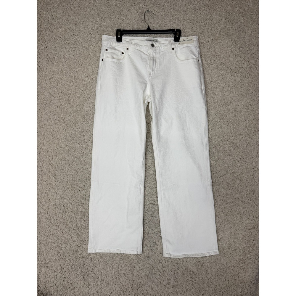 Abercrombie & Fitch Jeans Womens Size 31 White 90s Relaxed High Rise NWT
